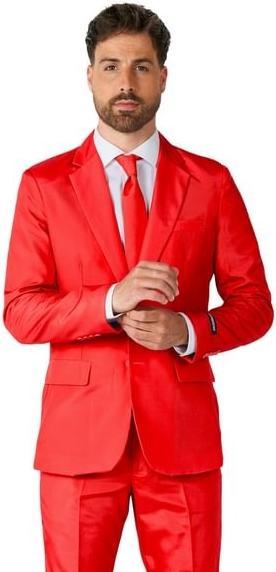 Produktbild OppoSuits Suitmeister Solid Red Anzug (XXL)