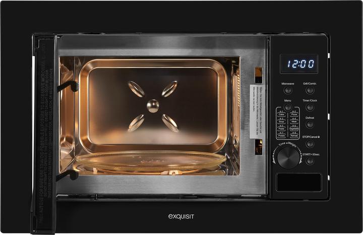 Image du produit Exquisit Micro-ondes encastrable Noir Digital (20 l)