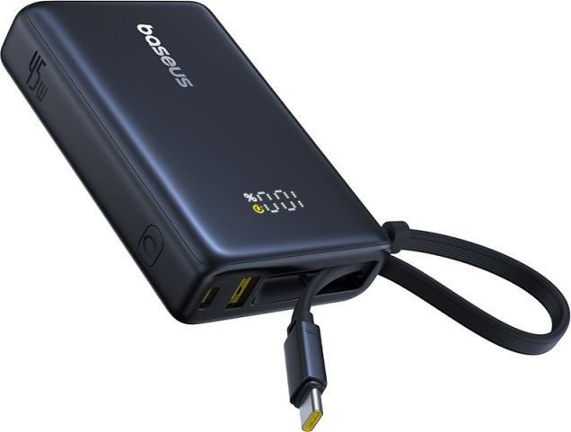 Actual product image Baseus magnetic powerbank with stand PicoGo Qi2 5000mAh 20W (5000 mAh, 20 W, 18.50 Wh)
