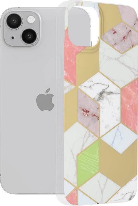 Actual product image Techsuit - Marble Series - iPhone 14 Plus - Purple Hex (Apple iPhone 14 Plus)