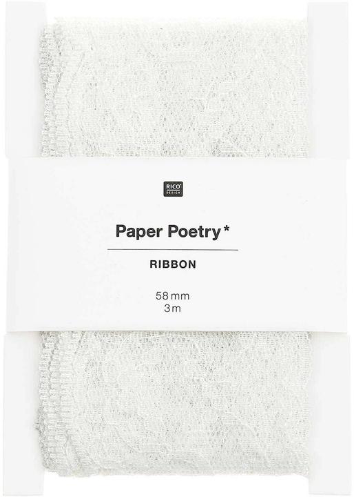 Produktbild Rico Design Spitzenband Blümchen 58 mm x 3 m, Offwhite (Geschenkband, 1 x)
