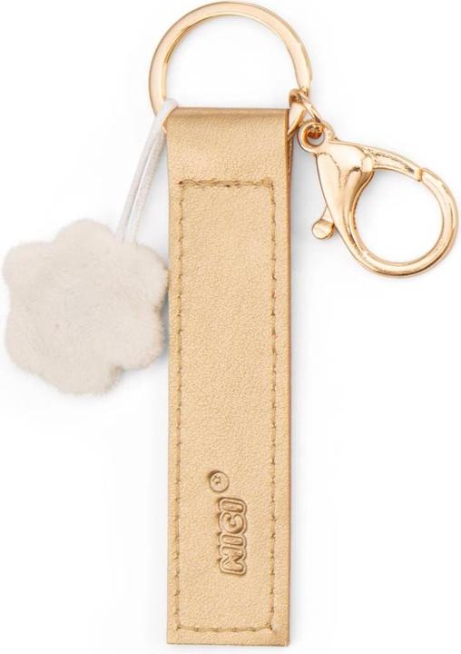Actual product image Magni NICI Schlüsselanhänger Happiness Kunstlederband mit Blume gold 10cm