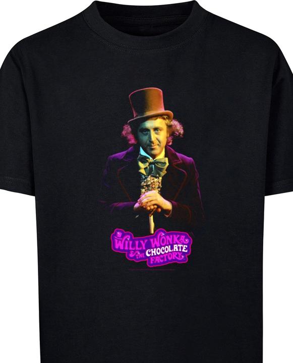 Immagine prodotto Absolute Cult Maglietta Willy Wonka e la Fabbrica di Cioccolato per bambini - Dark Pose Basic - 135947 (134, 140)