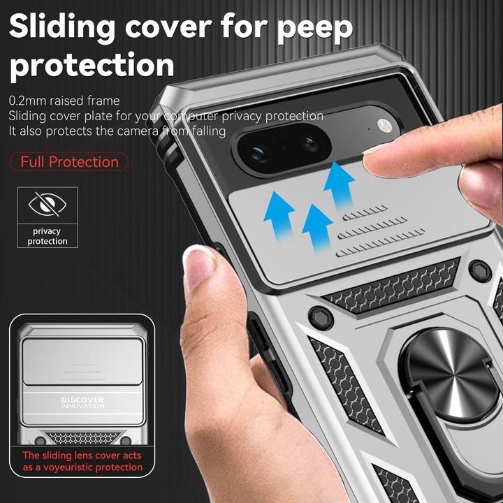 Produktbild König Design Hülle Handy Schutz für Google Pixel 7a Case Cover Halter Ring Etuis Bumper Neu (Google Pixel 7a)