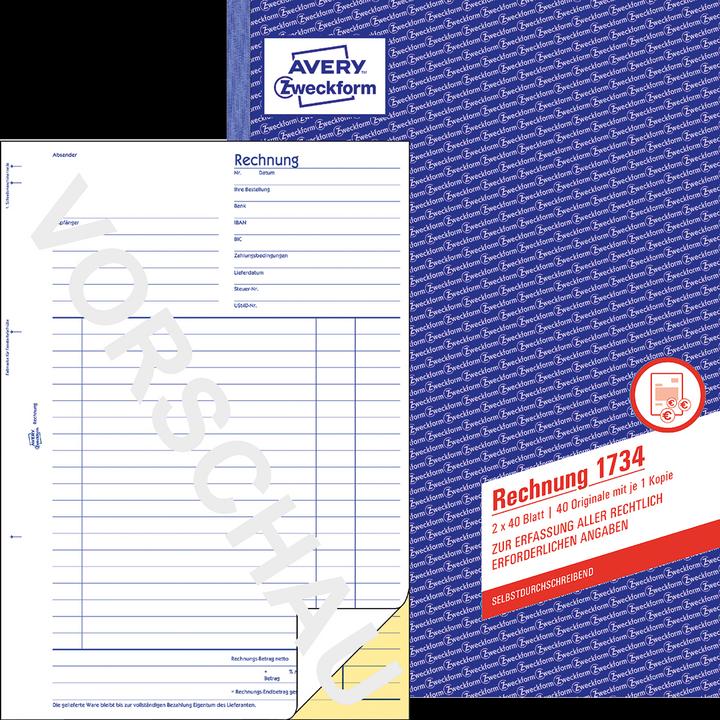 Actual product image Avery Invoice (40 x)