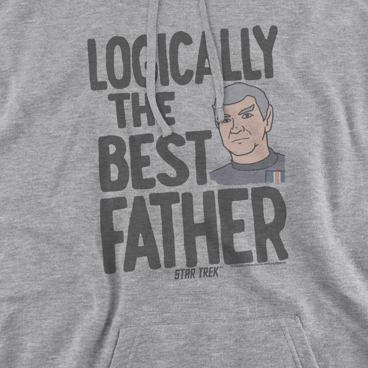 Immagine prodotto Logically the Best Father Felpa con Cappuccio Uomo (L)
