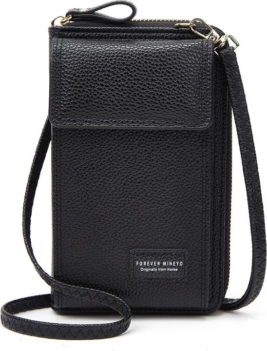 Actual product image Cover-Discount Shoulder Wallet with Smartphone Pocket black