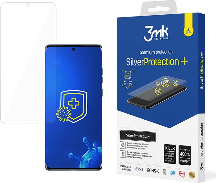 Actual product image 3MK SilverProtect+ Motorola Edge 50 Fusion Folia antymikrobowa montowana na mokro (1 Piece, Motorola Edge 50)