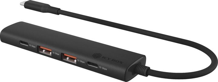 Actual product image Icy Box IB-HUB1437-CPD (USB-C, 4 Ports)