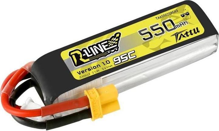 Immagine prodotto Tattu R-Line 550mAh 7.4V 2S1P 95C Lipo Battery (7.40 V, 550 mAh)