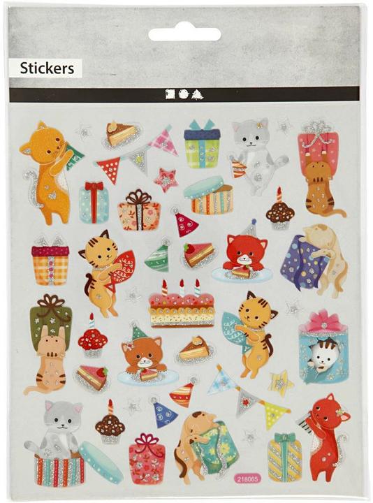 Actual product image Creativ Company Motive sticker cat/birthday