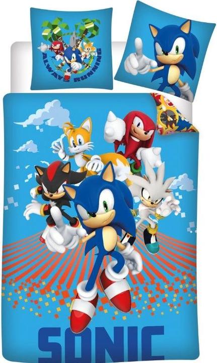 Jakks Pacific Bed Linen - Adult Size 140 x 200 cm - Sonic (8014765)