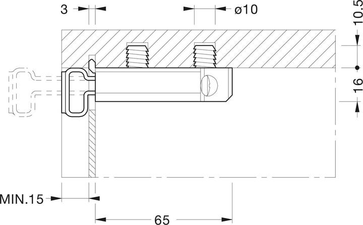 Actual product image Camar Cabinet hanger (1 pcs.)