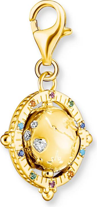 Image du produit Thomas Sabo Charm pendentif globe multicolore en plaqué or (Argent 925)