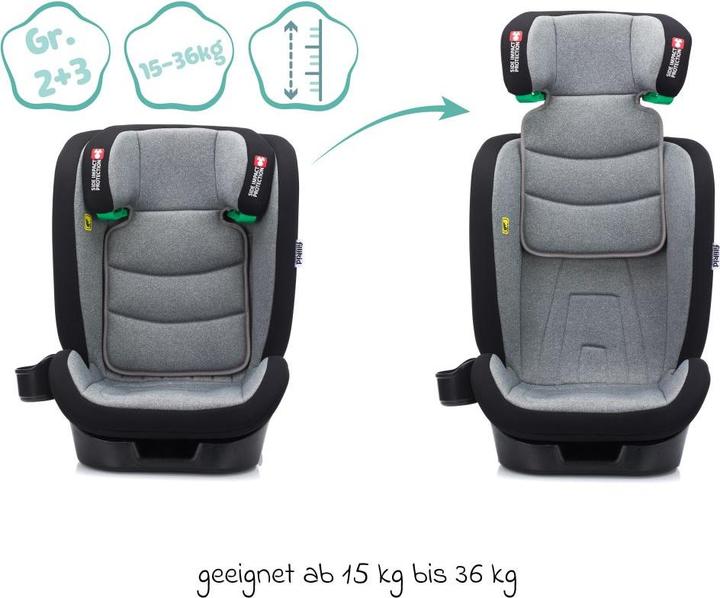 Actual product image Fillikid Child seats 15-36 kg Child seat Elli Pro i-Size from 3 years - 12 years (100 (Booster seat, ECE R129/i-Size Standard)