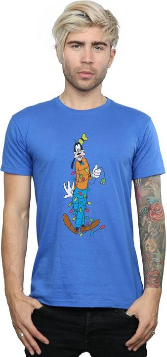 Immagine prodotto Disney Goofy Christmas Lights Maglietta Uomo (4XL)