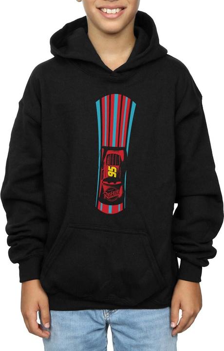 Immagine prodotto Disney Cars Lightning McQueen Stripes Felpa con Cappuccio Ragazzi (140, 146)