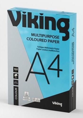 Actual product image Office Depot Copy paper A4 160 g/m² Intensive Blue (160 g/m², 250 x, A4)