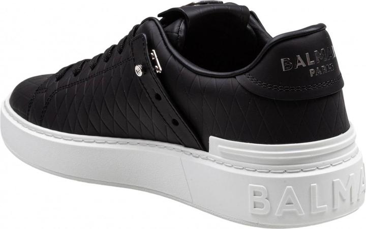 Actual product image Balmain b-court sneakers in black leather (43)