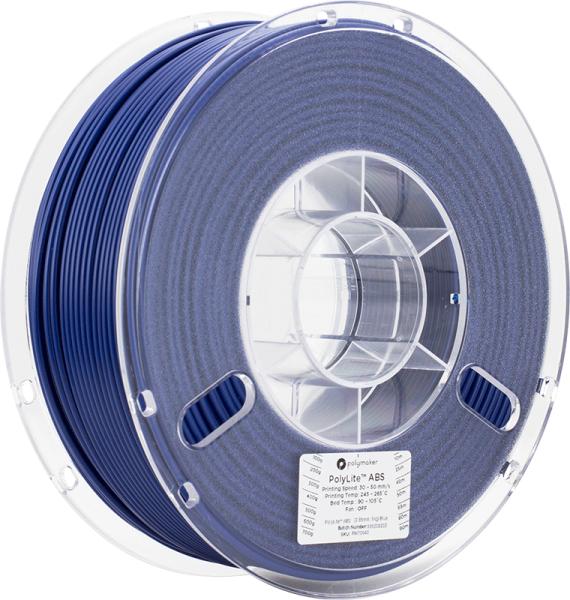Produktbild Polymaker PolyLite ABS - Blue - 2.85mm (ABS, 2.85 mm, 1000 g, Blau)
