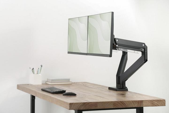 Image du produit Digitus Assmann Electronic Dual Gas Spring Moniteur Support de table 2x 35 pouces 2x15kg max noir (Tables, 35")