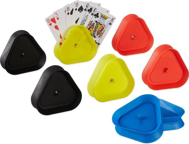 Produktbild Relaxdays 8x Spielkartenhalter