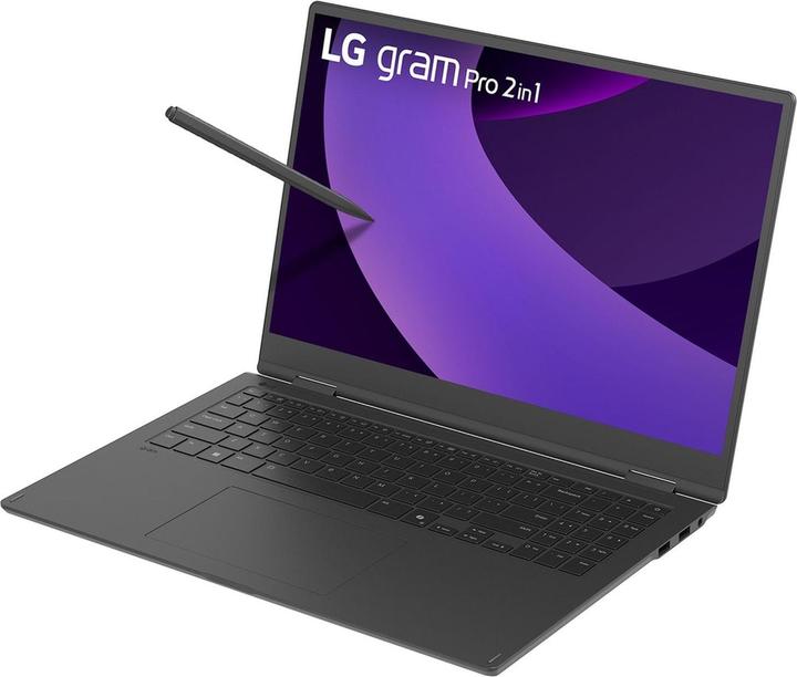 Actual product image LG 16" 16TB90TP-K Notebook ultra 7 16GB LPDDR5x 1TB SSD W11P (16", 16.38 GB, 1000 GB, DE)