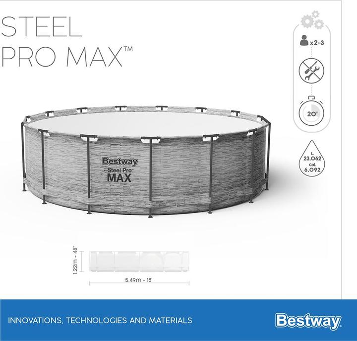 Actual product image Bestway Steel Pro Max Pool Set (Ø 549 x 122 cm)
