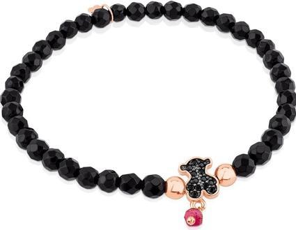 Tous Onyx bracelet with teddy bear 314931650-S (0.03 cm, Vermeil-Silber)