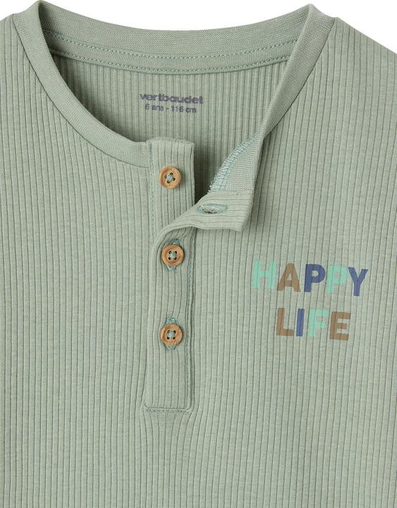 Produktbild Vertbaudet 2er-Set Jungen Schlafanzüge mit HAPPY-Print und Recycling-Baumwolle (92)