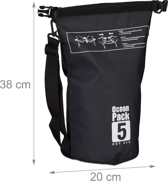 Immagine prodotto Relaxdays Zaino impermeabile ocean pack 5L (5 l)