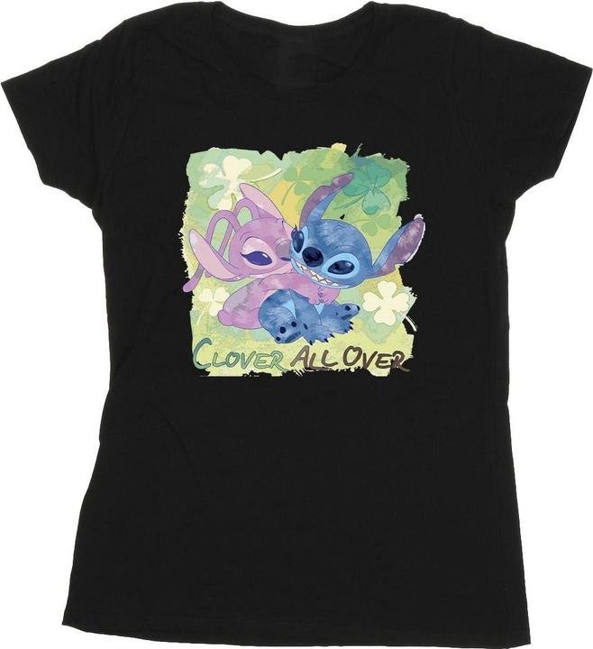 Disney Lilo And Stitch St Patrick's Day Clover TShirt (XXL)