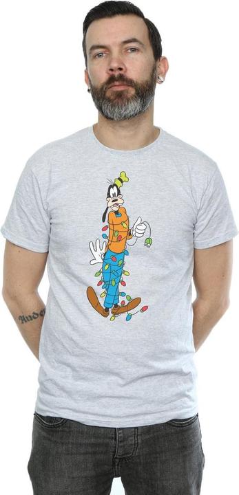 Immagine prodotto Disney Goofy Christmas Lights Maglietta Uomo (4XL)