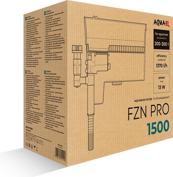 Actual product image Aquael External filter FZN Pro 1500 (300 l, External filters, Fresh water, Salt water)
