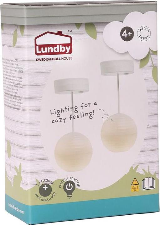 Produktbild Lundby Puppenhauszubehör zwei Deckenlampen