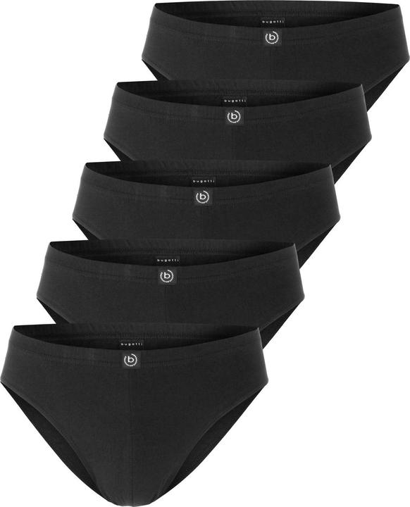 Bugatti Herren Slips ohne Eingriff (XL, 5er Pack)