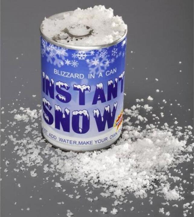 Actual product image TOP Snow from a can