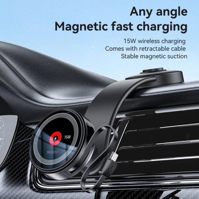 Produktbild Yesido C314 Auto Halterung mit Wireless Charging