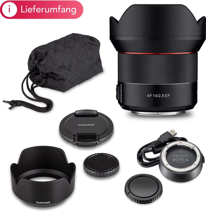 Produktbild Samyang AF 14mm F2.8 EF für Canon EF+Lens Station (Canon EF, Vollformat)