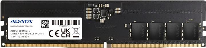 Produktbild Adata DDR5 PC 4800 CL16 Value (1 x 16GB, 4800 MHz, DDR5-RAM, U-DIMM)