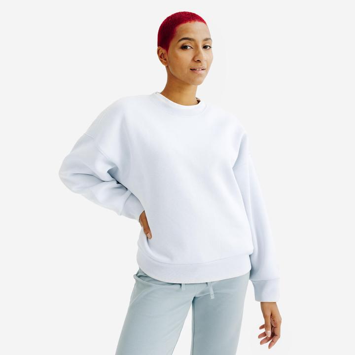 Decathlon Sweatshirt Damen Rundhals - blau