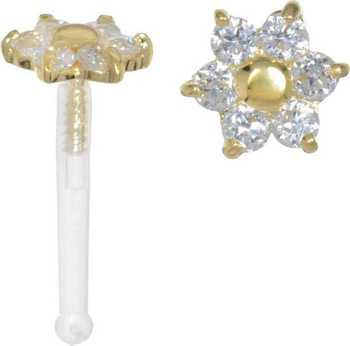 Bijouteria Nasenpiercing (Gold, Kristall, Bioplast)