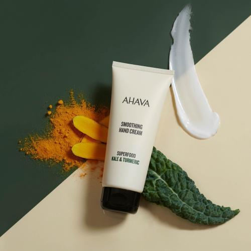 Image du produit Ahava Superfood Smoothing Hand Cream "Kale & Turmeric" - Crème pour les mains lissante et nourrissante (100 ml)