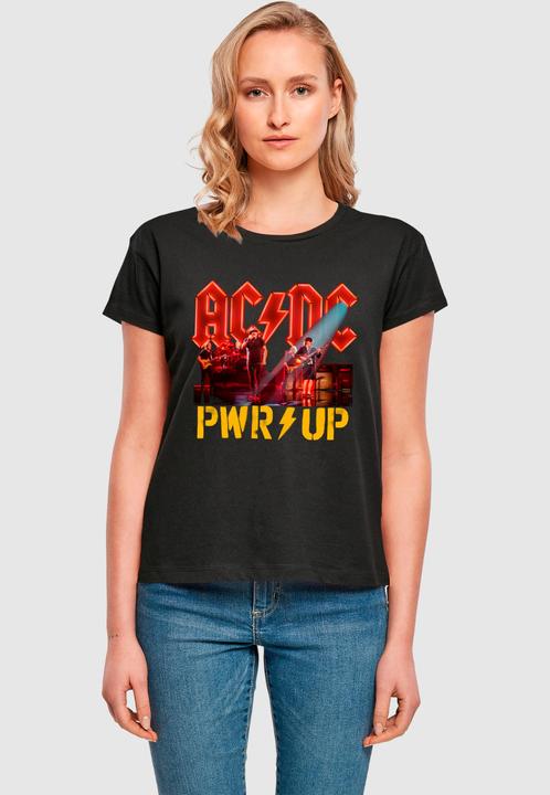 Actual product image Merchcode Ladies ACDC - PWRUP Stage Lights Box Tee - 165675 (XS)