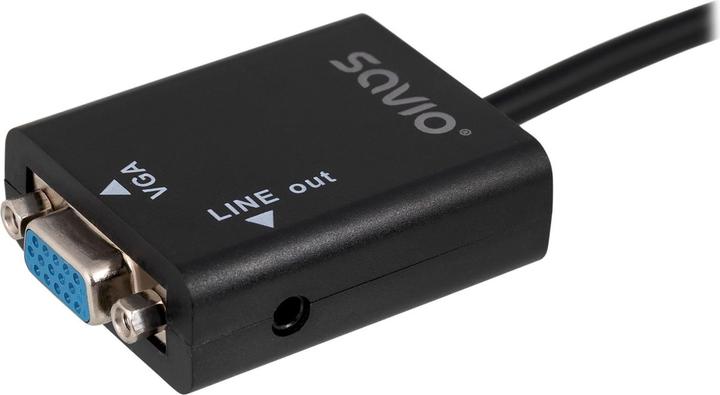 Produktbild Savio CL-23 Videokabel-Adapter VGA (D-Sub) HDMI Typ A (Standard) (VGA, HDMI, 50 cm)