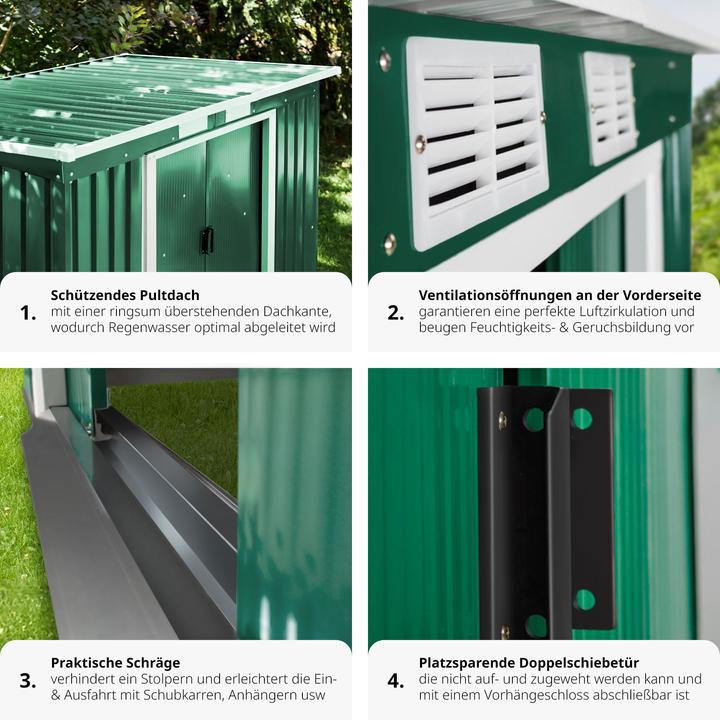 Produktbild tectake Gartenhaus mit Schrägdach