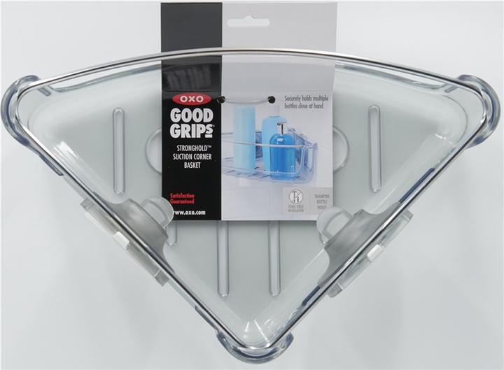 Produktbild OXO Good Grips Eck-Duschkorb mit Saugnapfhalterung