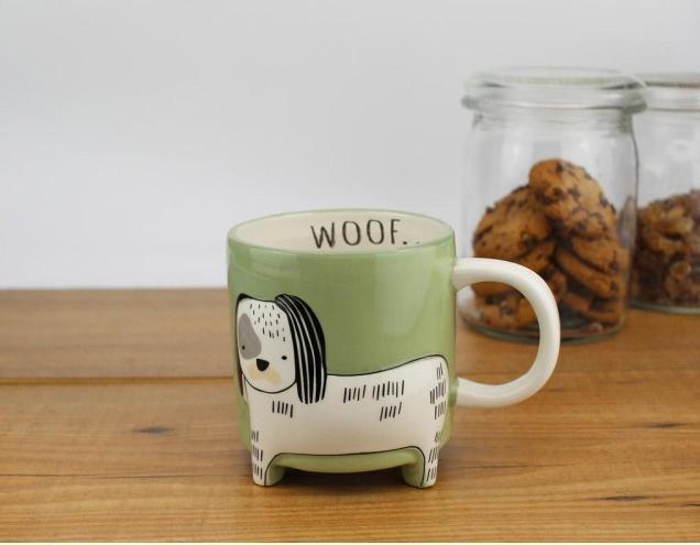 Produktbild Winkee Kaffeebecher Cute Animal - Hund (500 ml)