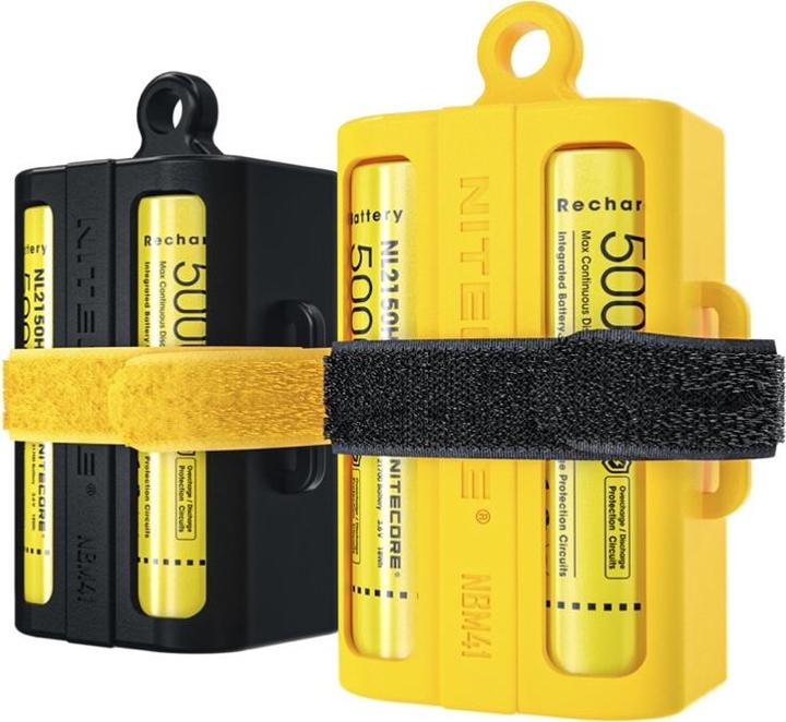 Actual product image Nitecore NBM41 4 slots x 21700 Battery Magazine Yellow