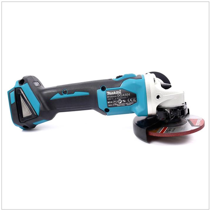 Produktbild Makita DGA 504 M1 Akku Winkelschleifer 18V 125mm Brushless + 1x Akku 4,0Ah - ohne Ladegerät (125 mm)